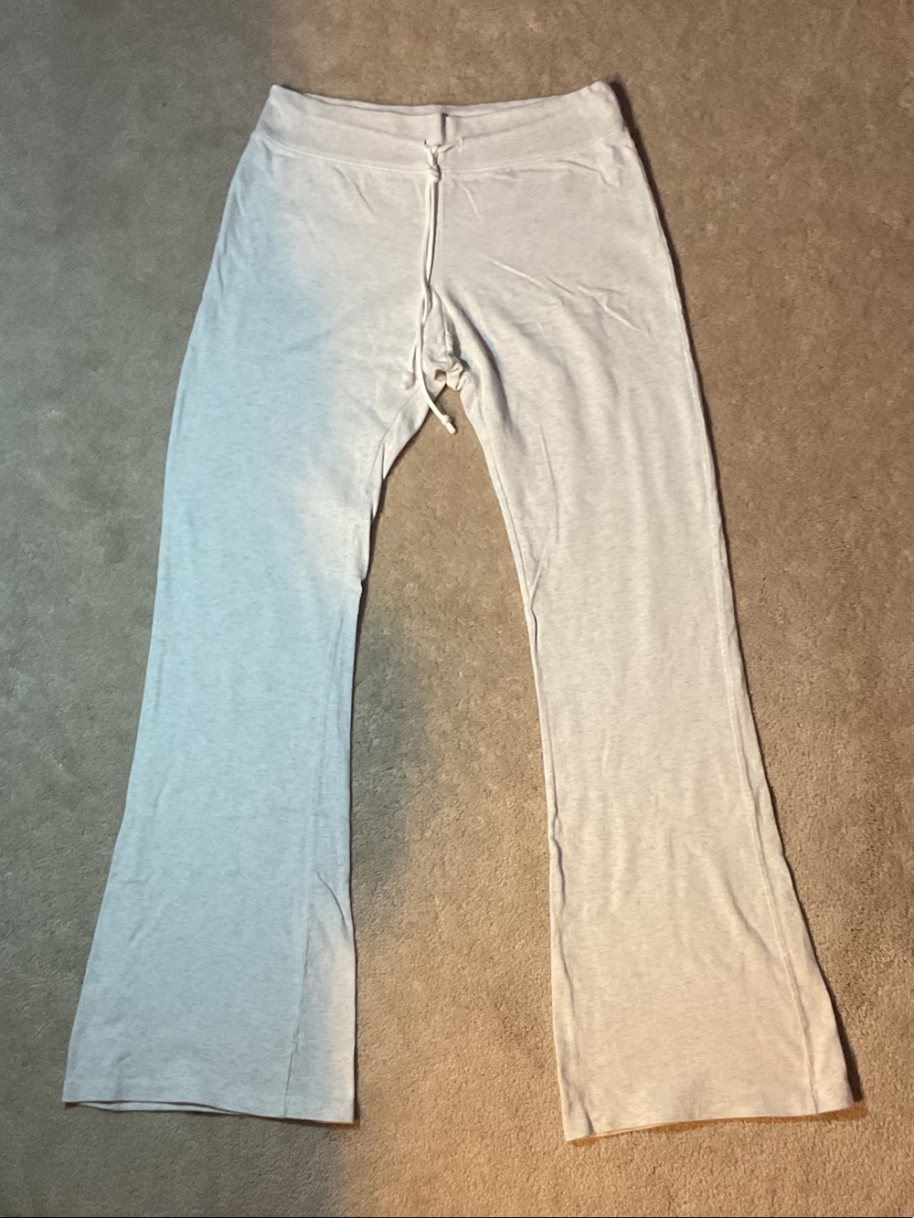 BRANDY MELVILLE Light Gray Drawstring Lounge Sweat Pants